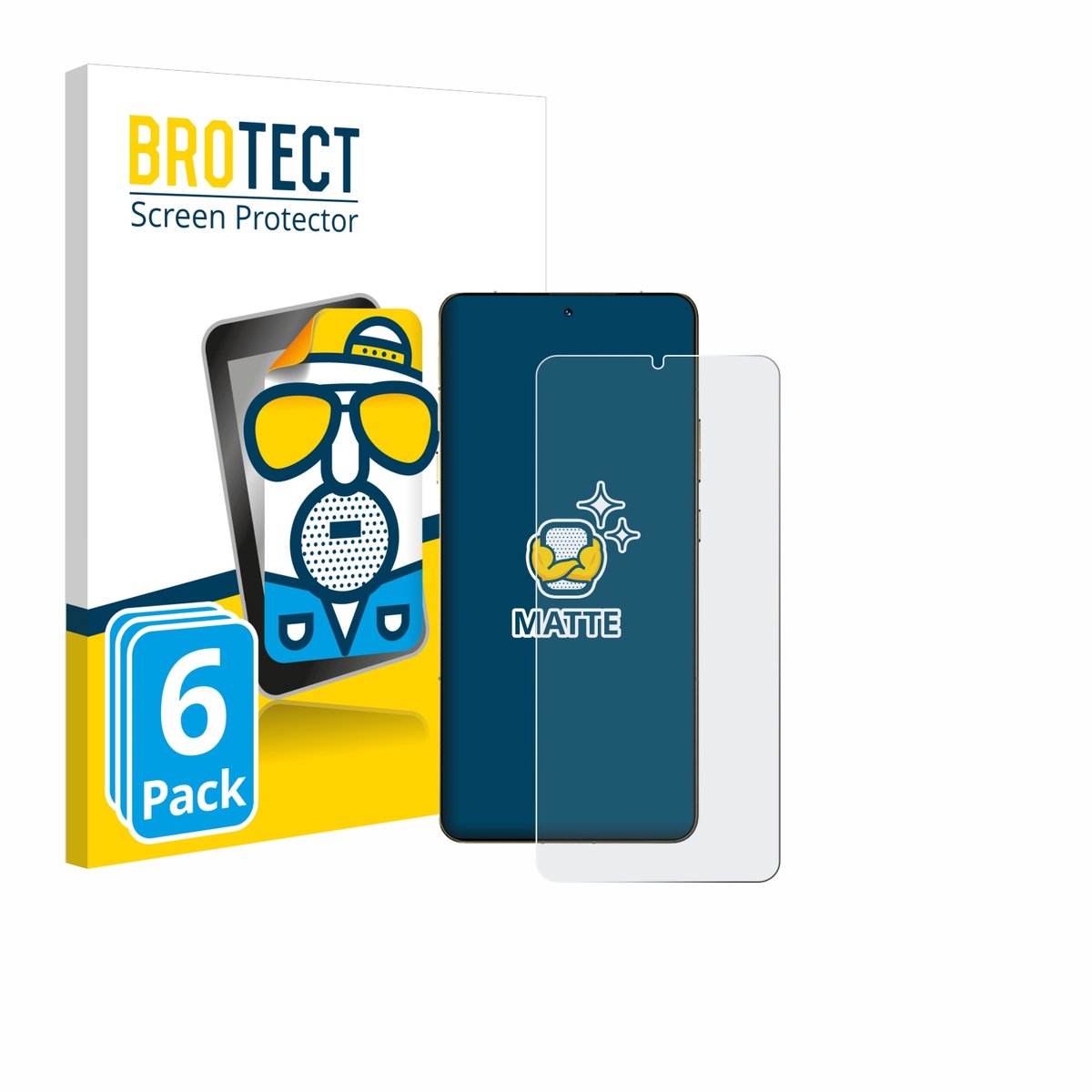 BROTECT - Screenprotector voor Motorola Signature 165 - Folie Beschermfolie matte 6 Stuks