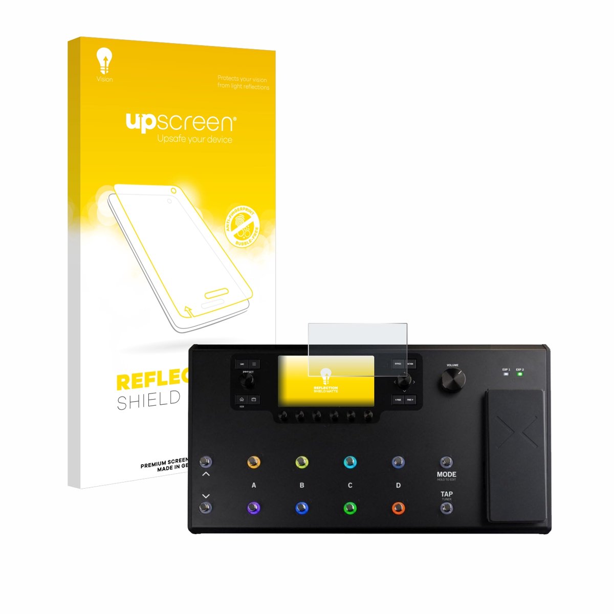 upscreen - Screenprotector voor Line 6 Helix LT - Folie Beschermfolie anti glare matte
