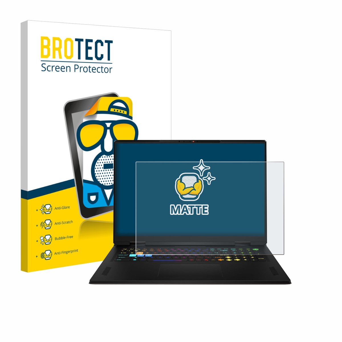 BROTECT - Screenprotector voor MSI Vector A18 HX 2025 - Folie Beschermfolie matte