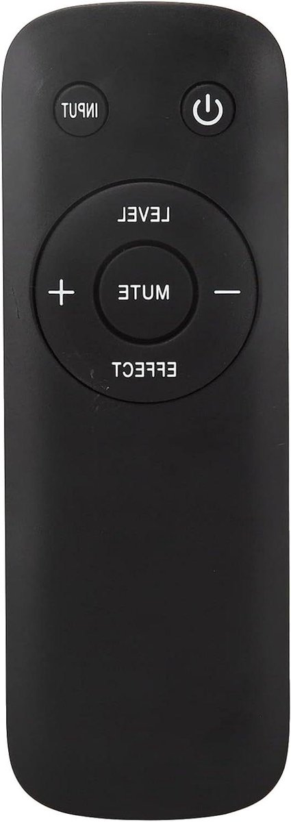 Vervangende afstandsbediening voor thuisbioscoop-subwoofer met 5.1 geluidskwaliteit.
