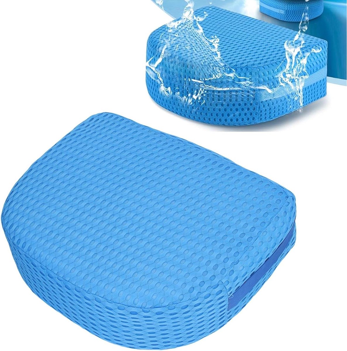 Zitkussen 12 cm - Antislip Onderkant - Ademend - Sneldrogend - Wasbaar - Badkussen.