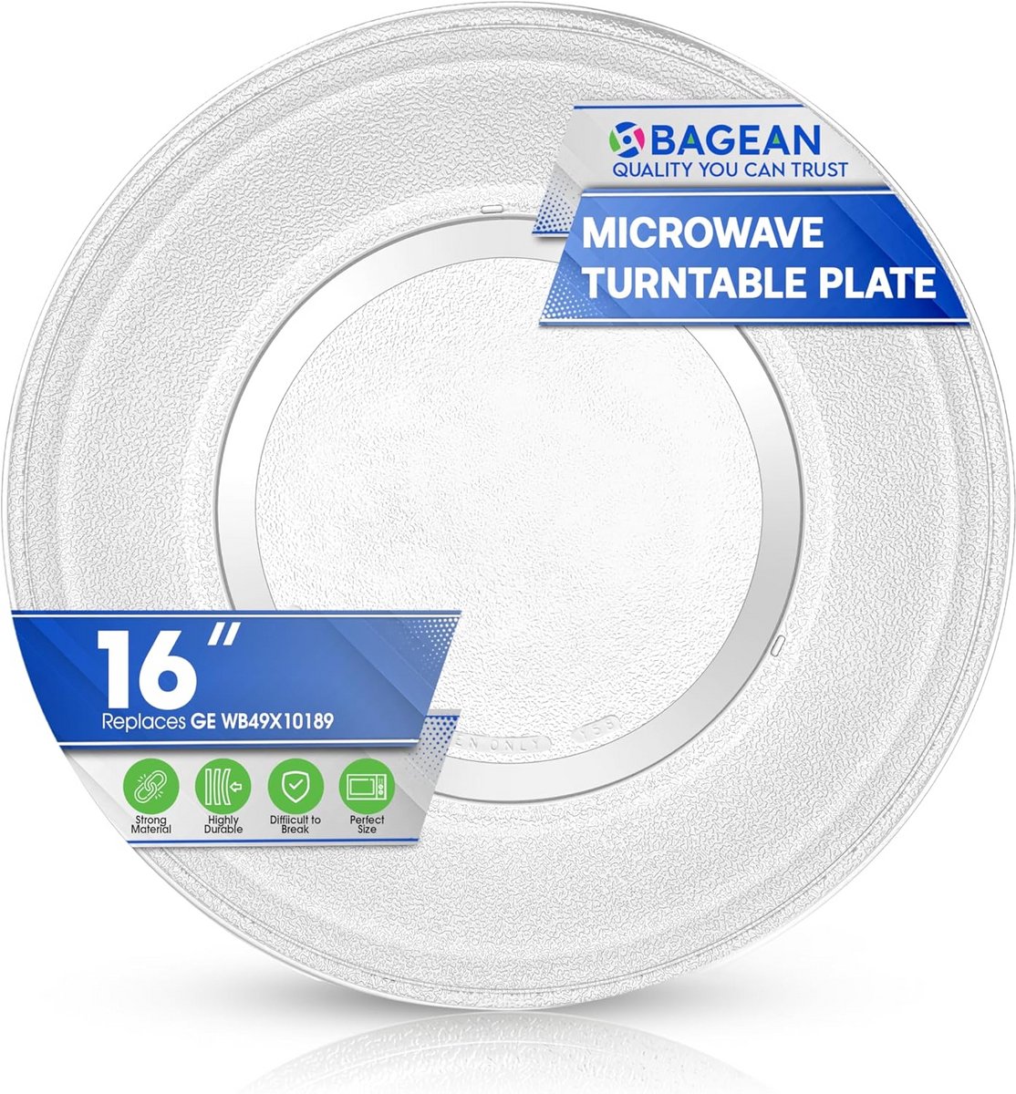 Glazen Draaitafelplaat Geschikt voor Magnetron 40.5 cm (16 inch) - Universele Vervanging