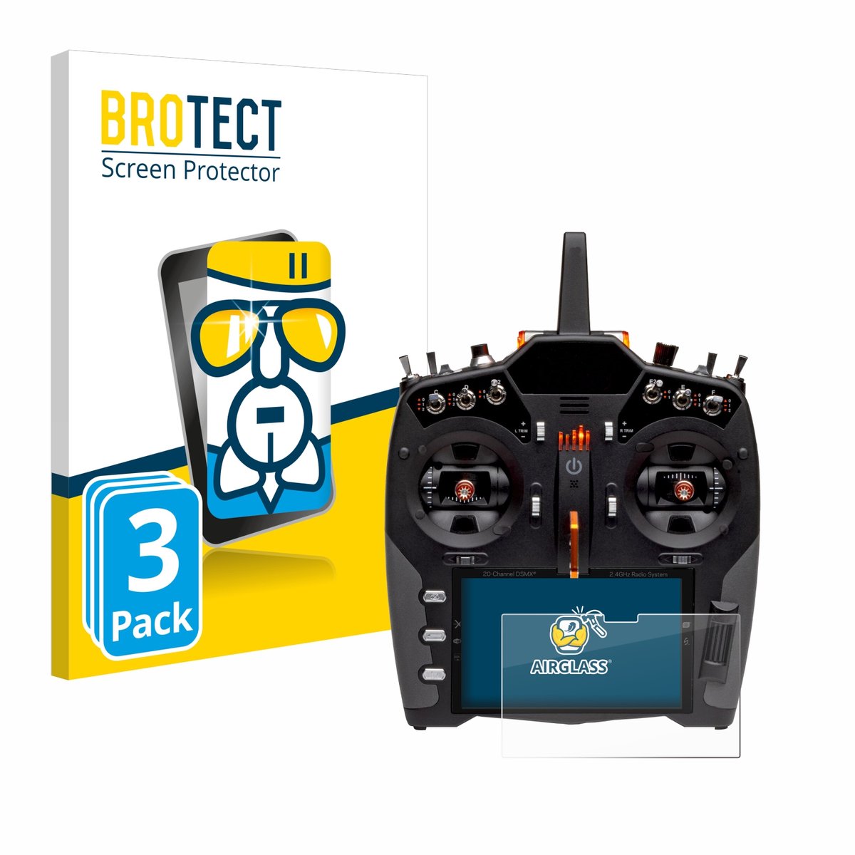Screenprotector 3 Stuks voor Spektrum NX20 Beschermglas transparant