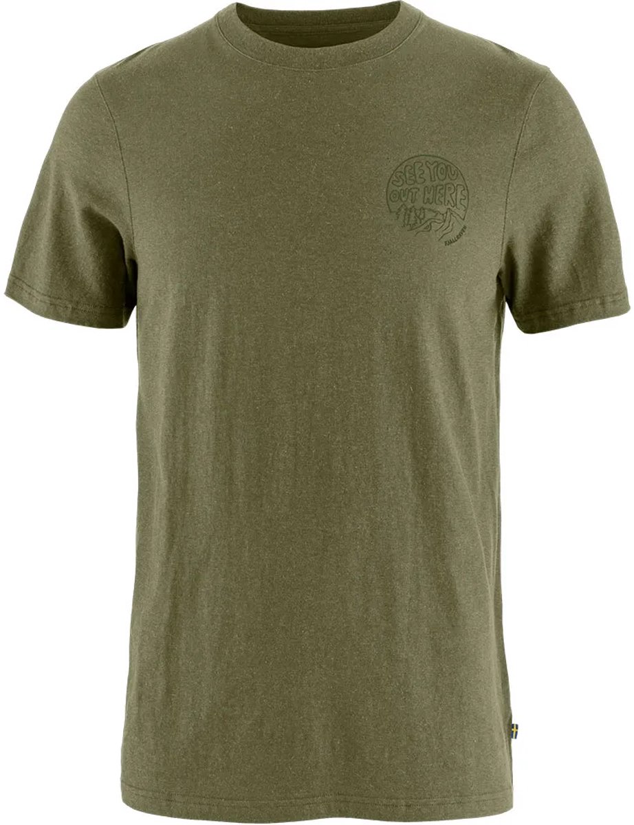 Fjällräven Hemp Blend Out Here T-shirt Met Korte Mouwen Groen XL Man