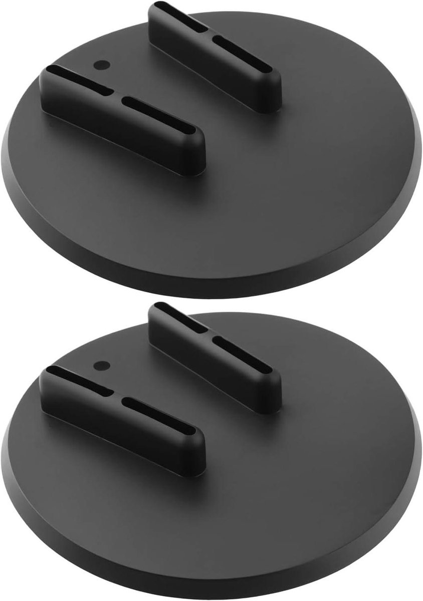 Allecto - Motor Kickstand Pad Disc Rest Pad Vervanging Deel - Harleys Davidson Jiffy Stand - Zwart - Compatibel - 2 stks - Kickstand - Coaster Puck