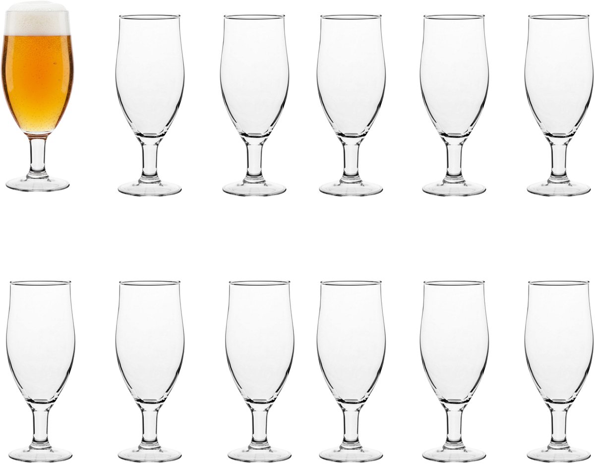 Vicrila Speciaalbier Glas - 12x - Dunkel - gehard glas - 56,8 cl - speciaalbier glazen - bierproeverij