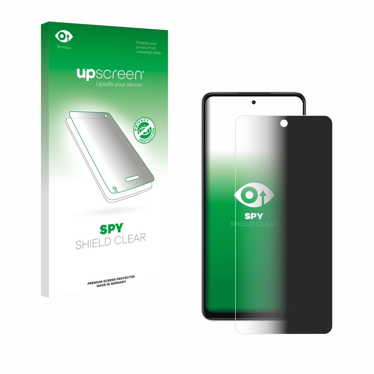 upscreen - privacy screenprotector voor Oppo A5x - Folie Beschermfolie Blauwlichtfilter