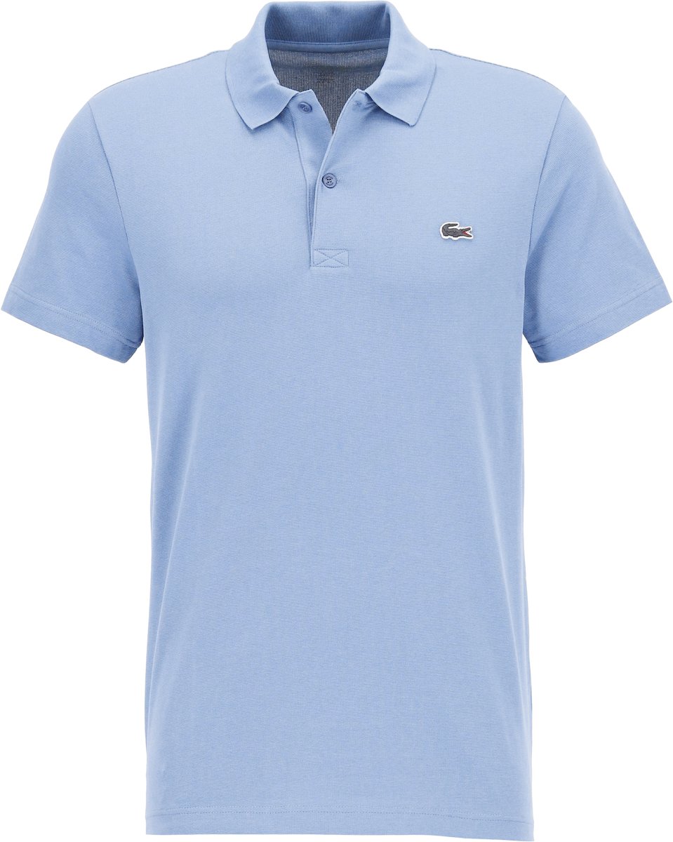 Lacoste Sport Polo Regular Fit stretch licht blauwgrijs