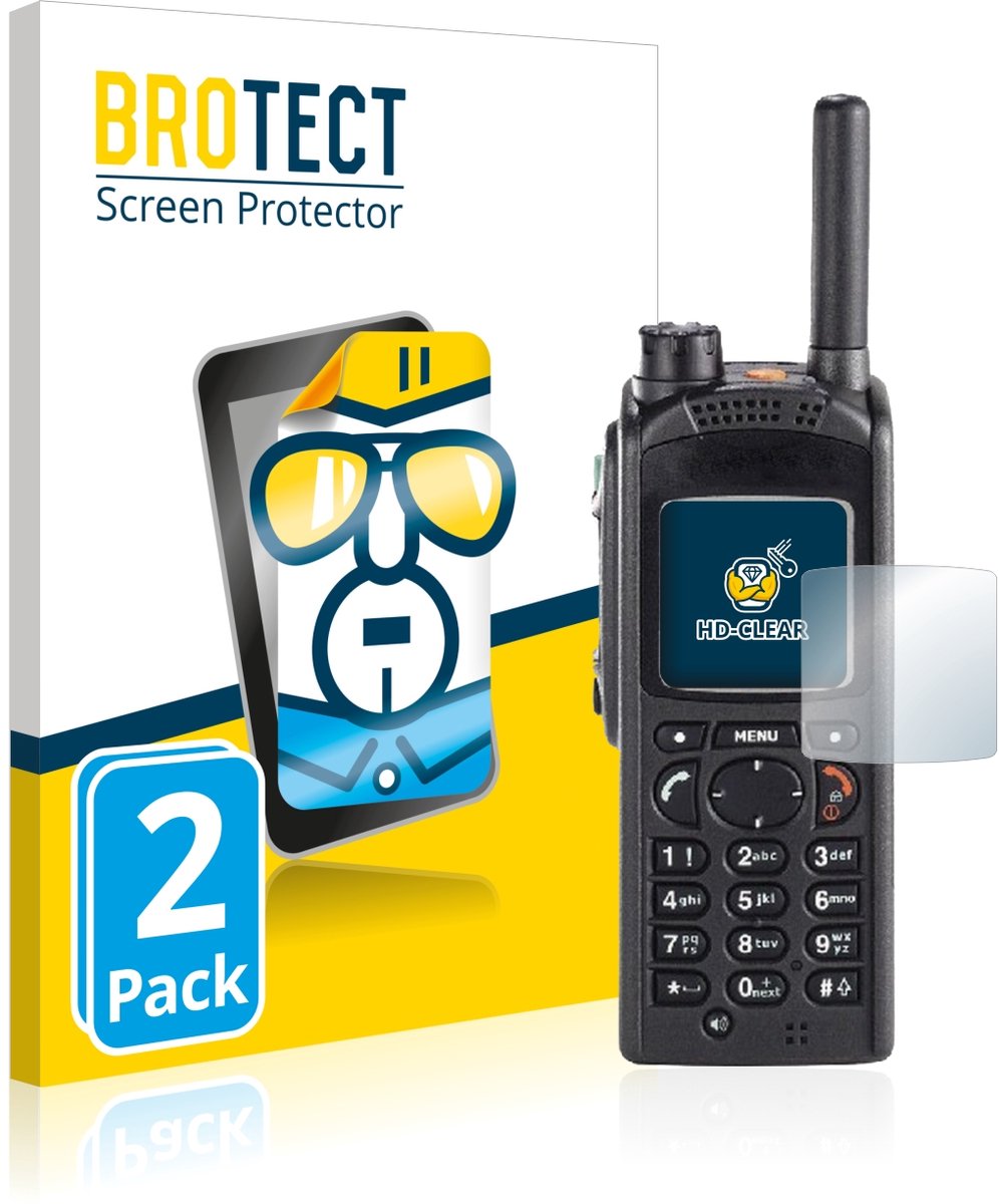 BROTECT - Screenprotector voor Motorola MTP850 - Folie Beschermfolie transparant 2 Stuks