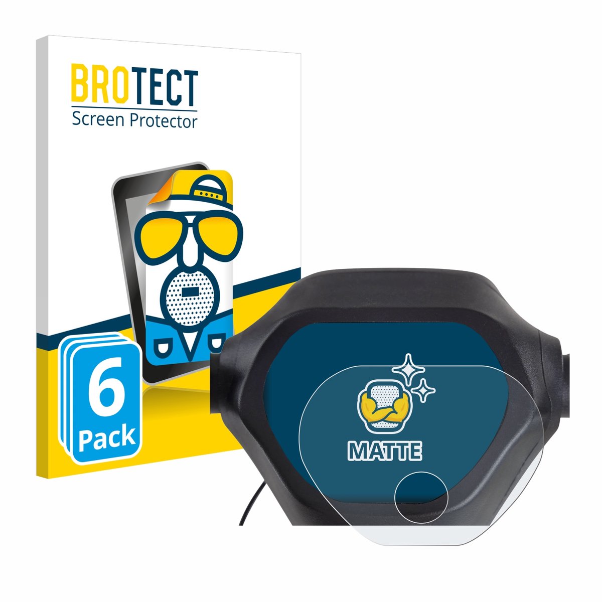 BROTECT - Screenprotector voor Epowerfun ePF-2 - Folie Beschermfolie matte 6 Stuks