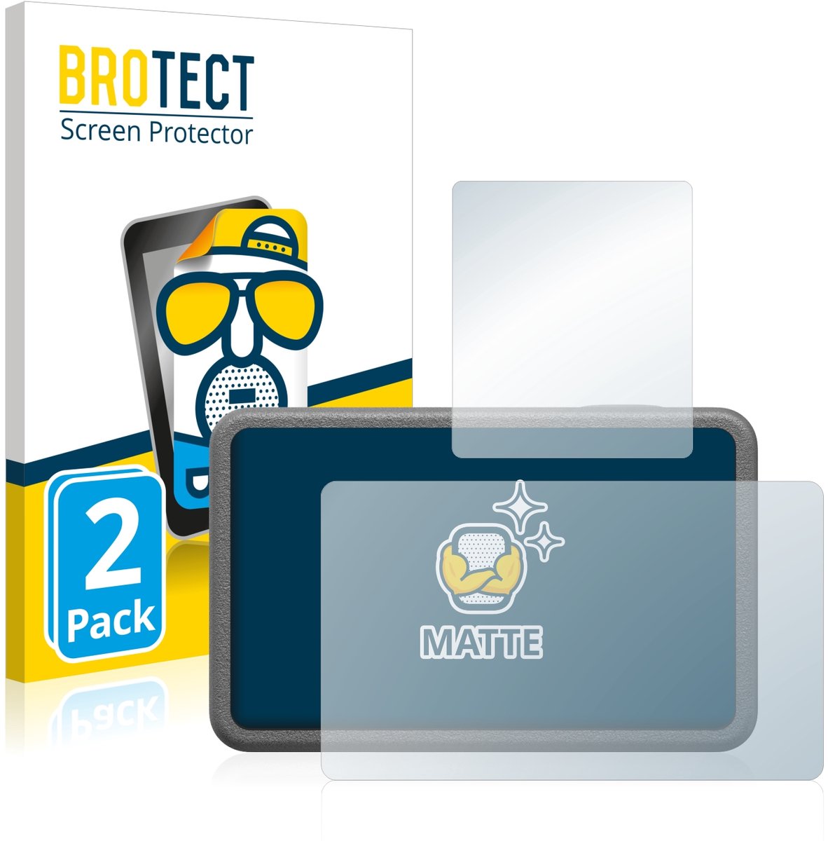 BROTECT - Screenprotector voor DJI Osmo Action 3 - Folie Beschermfolie matte 2 Stuks