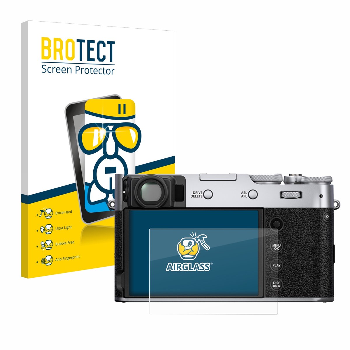Screenprotector voor Fujifilm X100V Beschermglas transparant