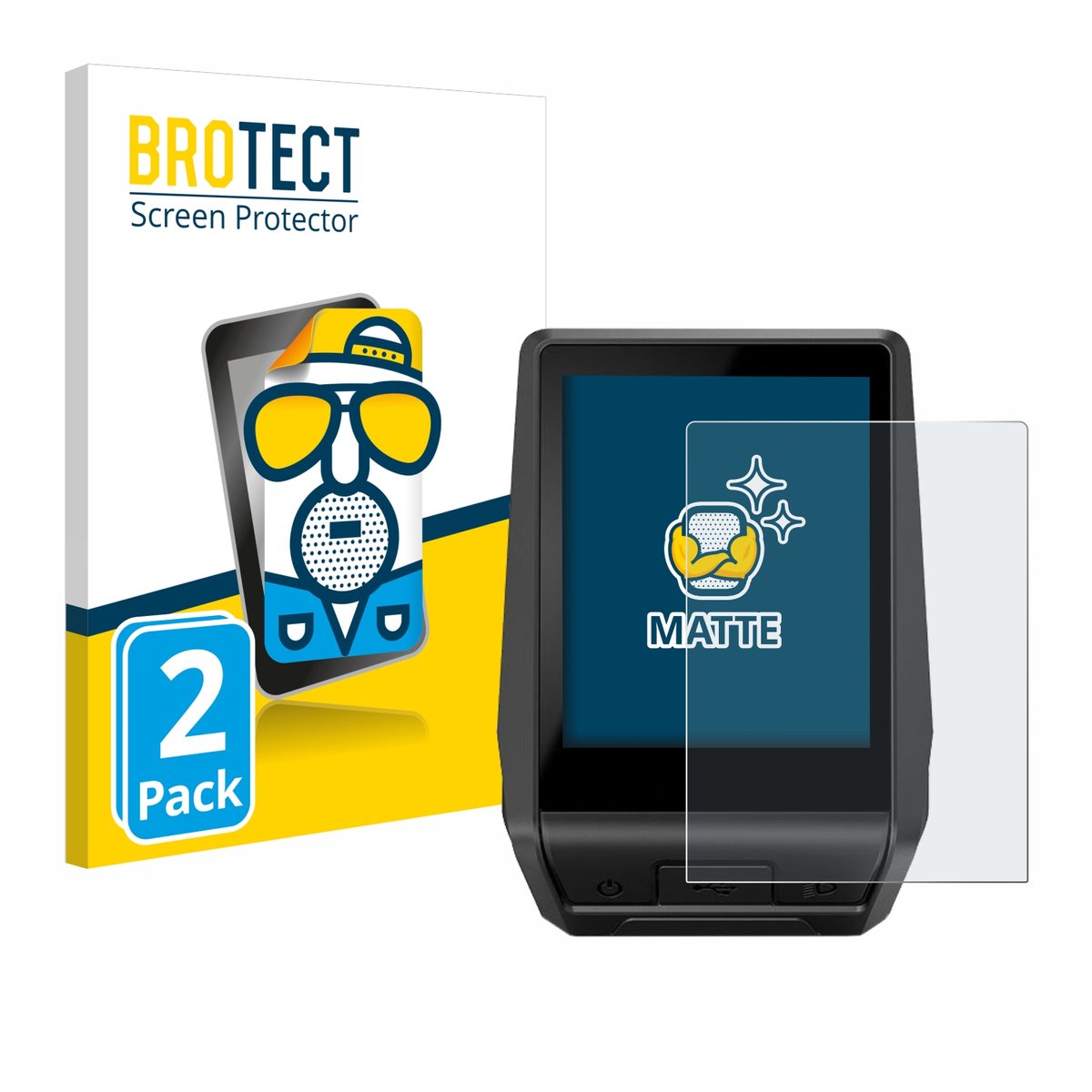 BROTECT - Screenprotector voor Bosch Nyon 2021 / 2020 - Folie Beschermfolie matte 2 Stuks
