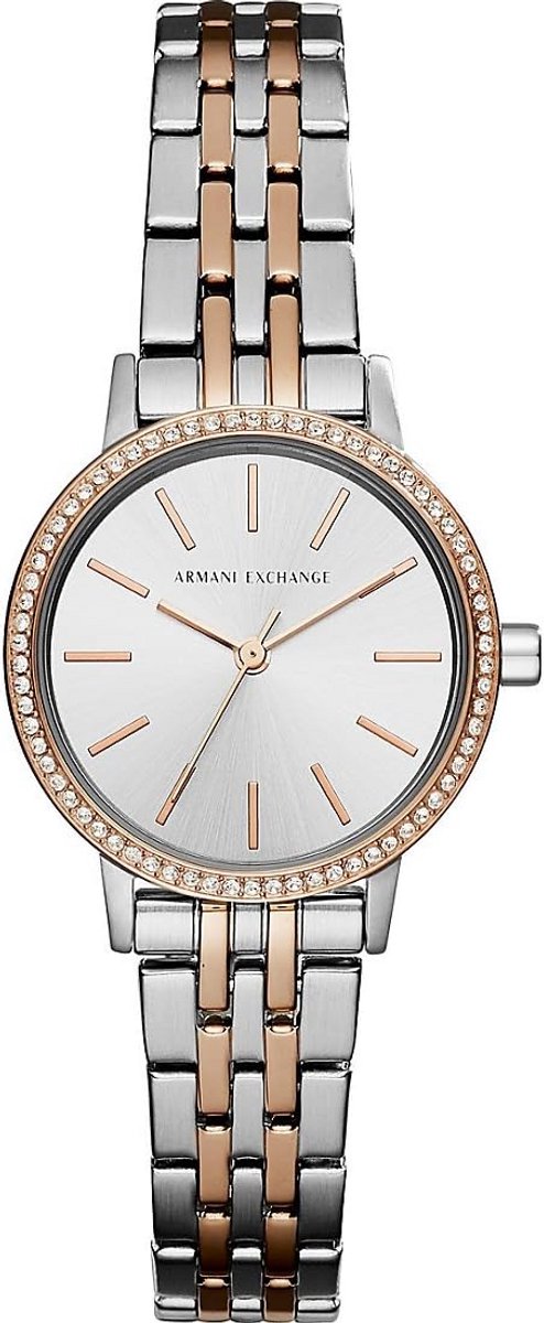 Elegant Dameshorloge Tweekleurig Roségoud en Zilver RVS