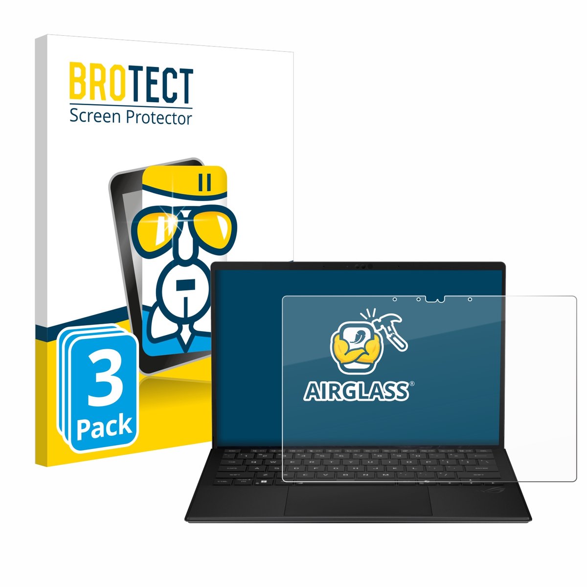 Screenprotector 3 Stuks voor ASUS ROG Flow Z13 2025 Beschermglas transparant