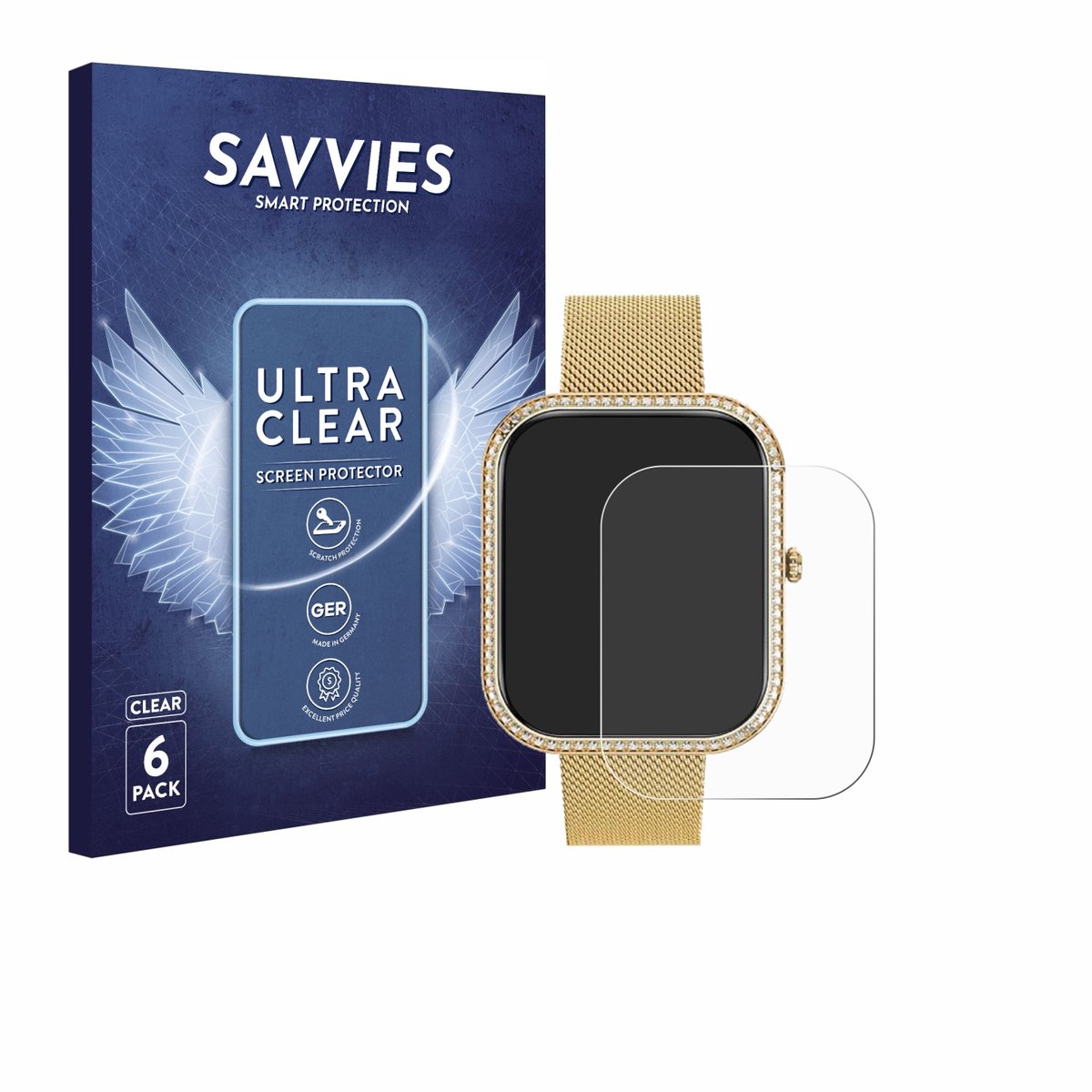 Savvies - Screenprotector voor Banlvs P111 1.75" - Folie Beschermfolie transparant 6 Stuks