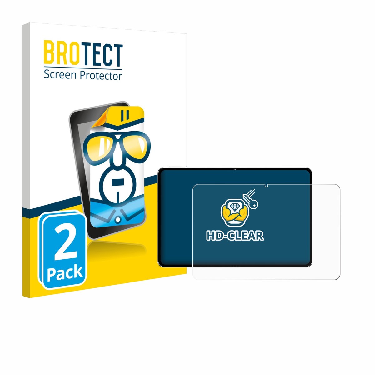 BROTECT - Screenprotector voor Nubia Pad Pro - Folie Beschermfolie transparant 2 Stuks