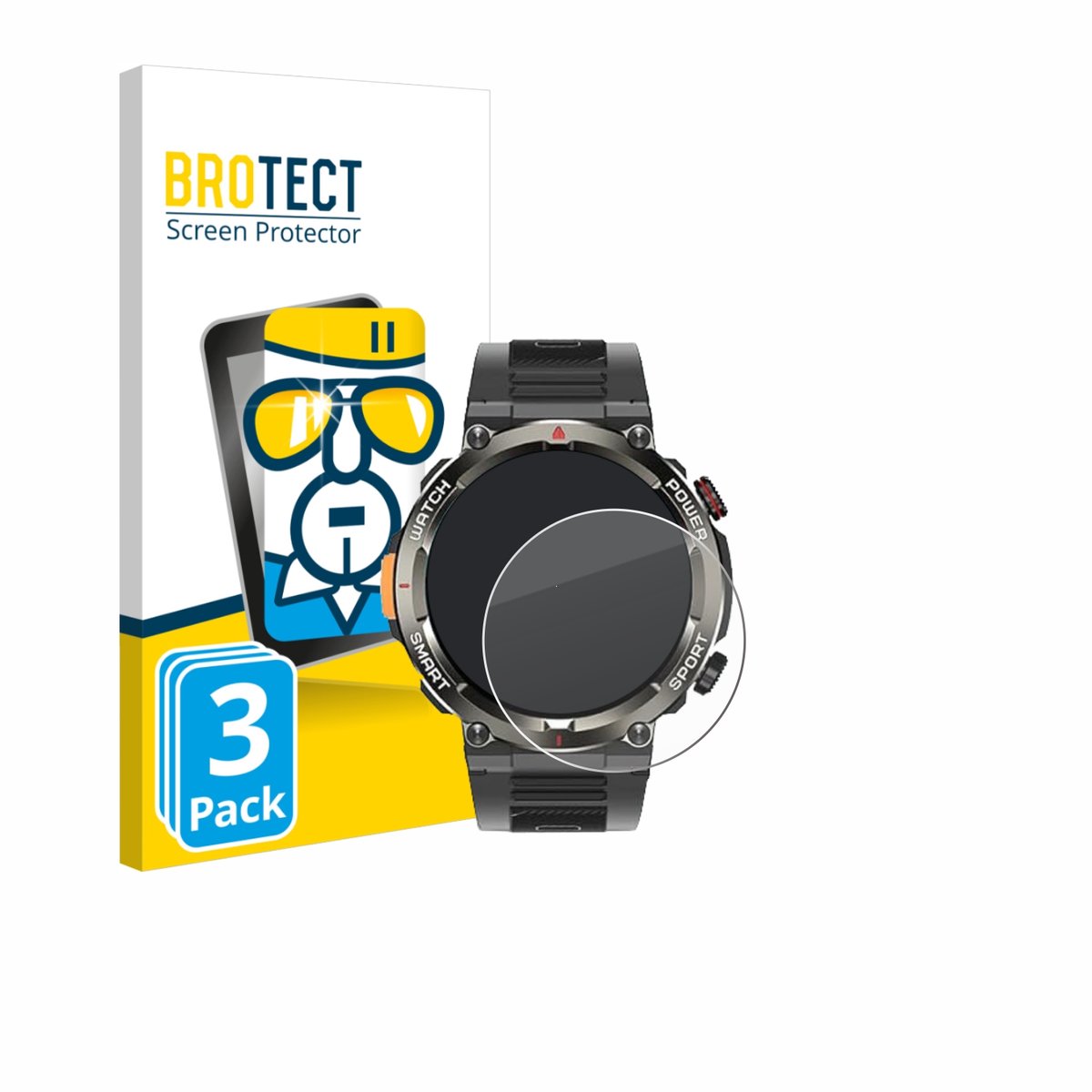 BROTECT - Glas Screenprotector voor Iowodo W50 Pro 1.45" - Gehard Beschermglas 9H 3 Stuks