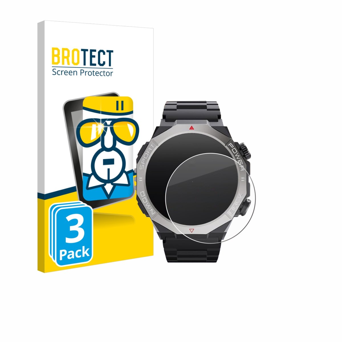BROTECT - Glas Screenprotector voor Ddidbi S10 1.39" - Gehard Beschermglas 9H 3 Stuks