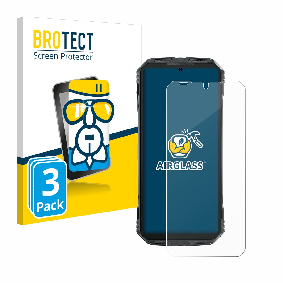 Screenprotector 3 Stuks voor Doogee S Punk Pro Beschermglas transparant