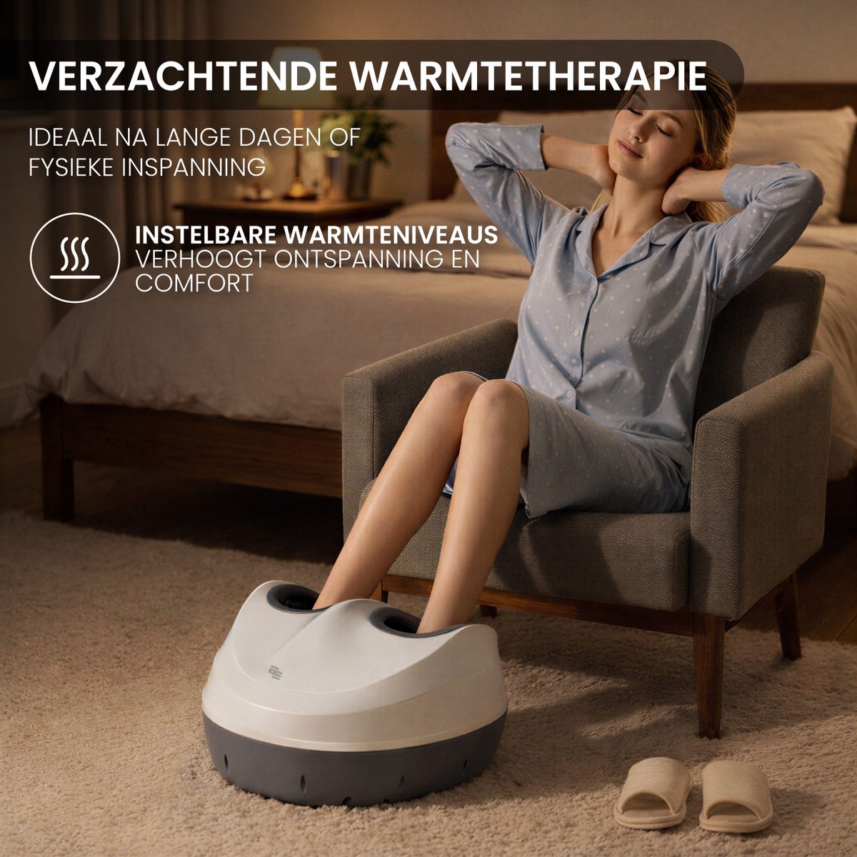 El Suvon Voetmassage Apparaat - Infrarood Warmte - Shiatsu en Compressie Massage - Bloedsomloop Voet en Been - Wasbare voering thumbnail 8