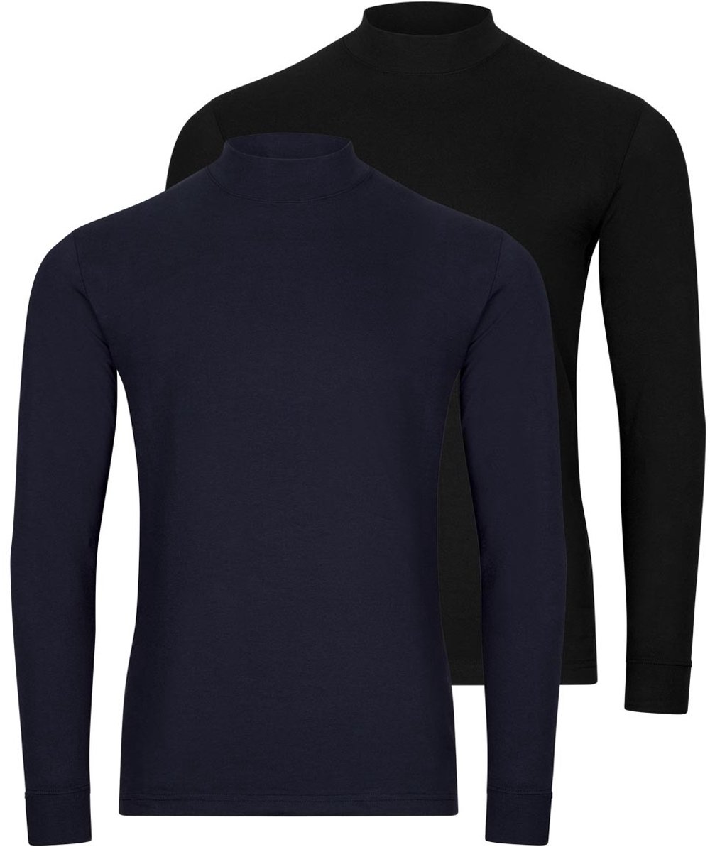 RAGMAN Heren longsleeve 2 pack Basic