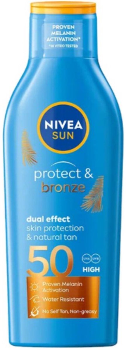 NIVEA Sun Protect & Bronze Zonnecreme SPF50 - 200 ml