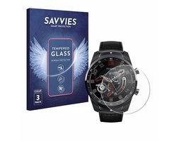 Savvies - Glas Screenprotector voor Mobvoi Ticwatch Pro 2020 - Gehard Beschermglas 9H 3 Stuks