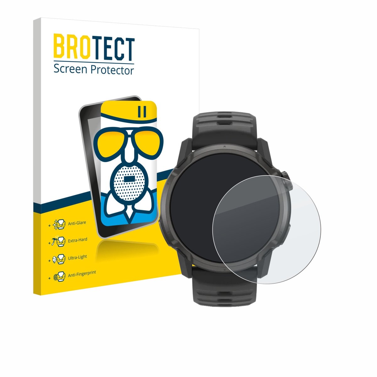 BROTECT - Screenprotector voor Coros Apex 4 (42 mm) - Folie Beschermfolie Beschermglas matte