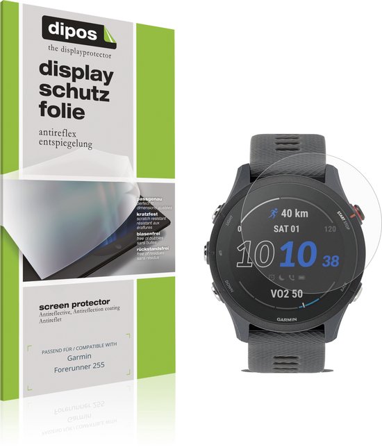 dipos – 6x Matte Beschermfolie geschikt voor Garmin Forerunner 255 | Krasbestendige & antireflecterende Screenprotector Ultra-Thin