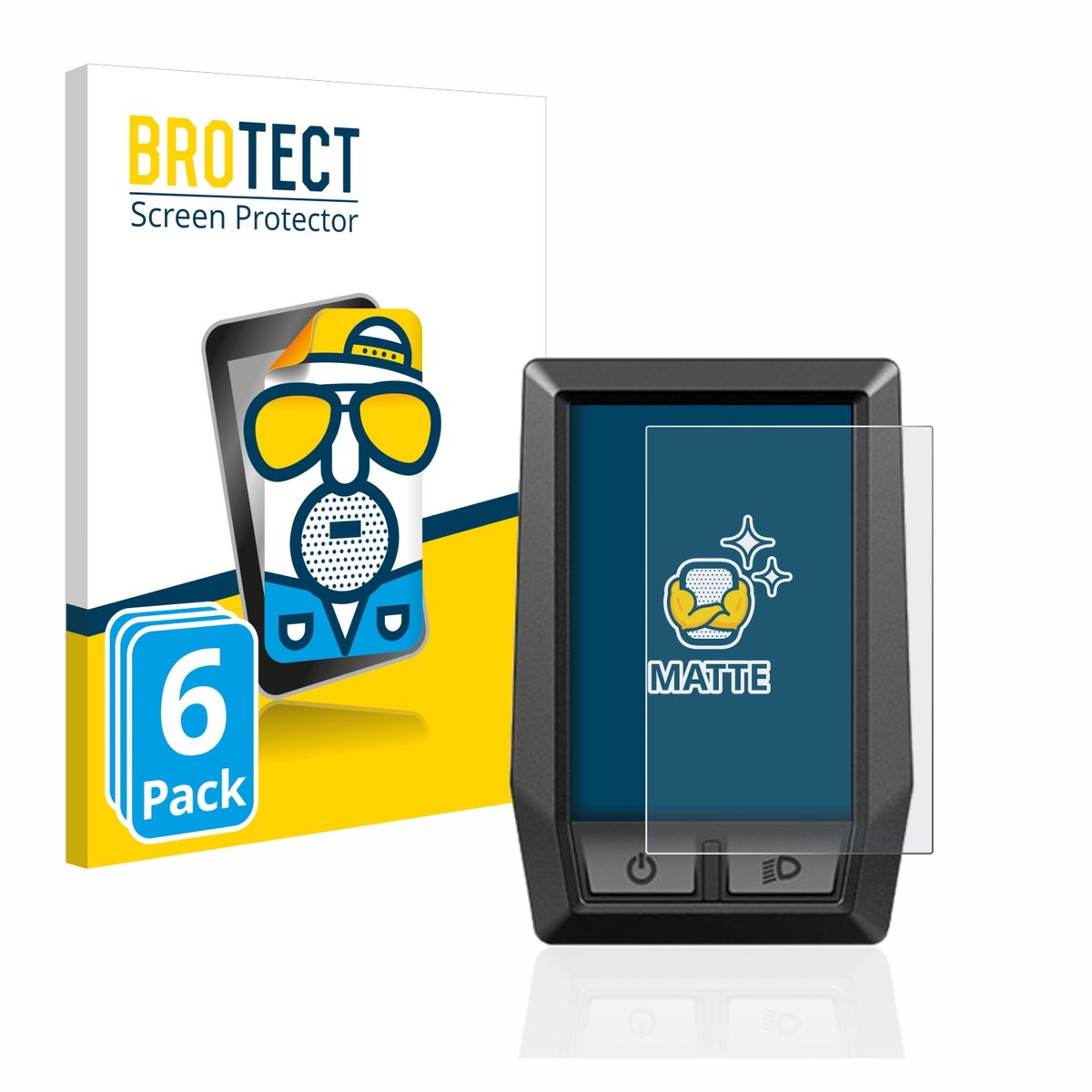 BROTECT - Screenprotector voor Bosch Kiox - Folie Beschermfolie matte 6 Stuks