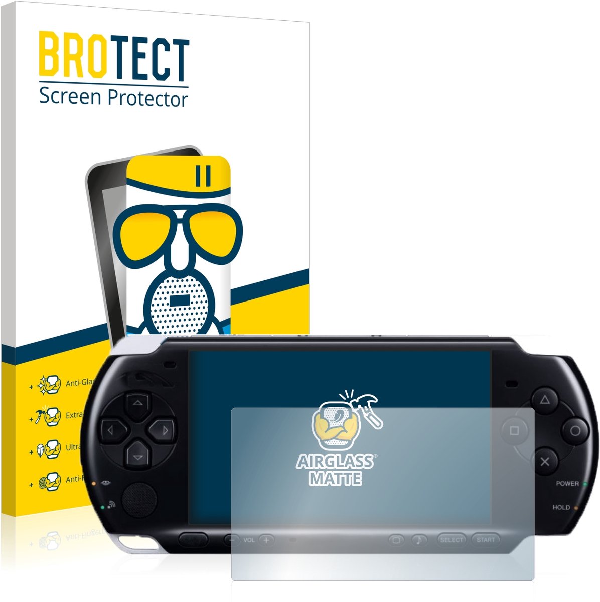 BROTECT - Screenprotector voor Sony PSP 3004 - Folie Beschermfolie Beschermglas matte
