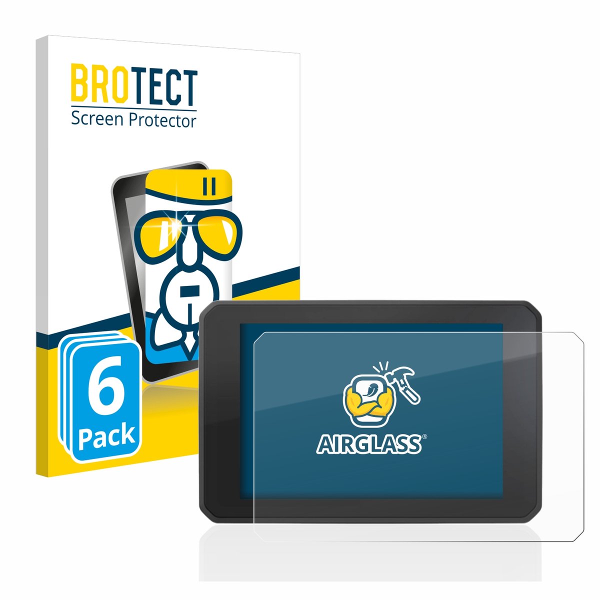 Screenprotector 6 Stuks voor FIT-EBIKE Display Comfort Beschermglas transparant