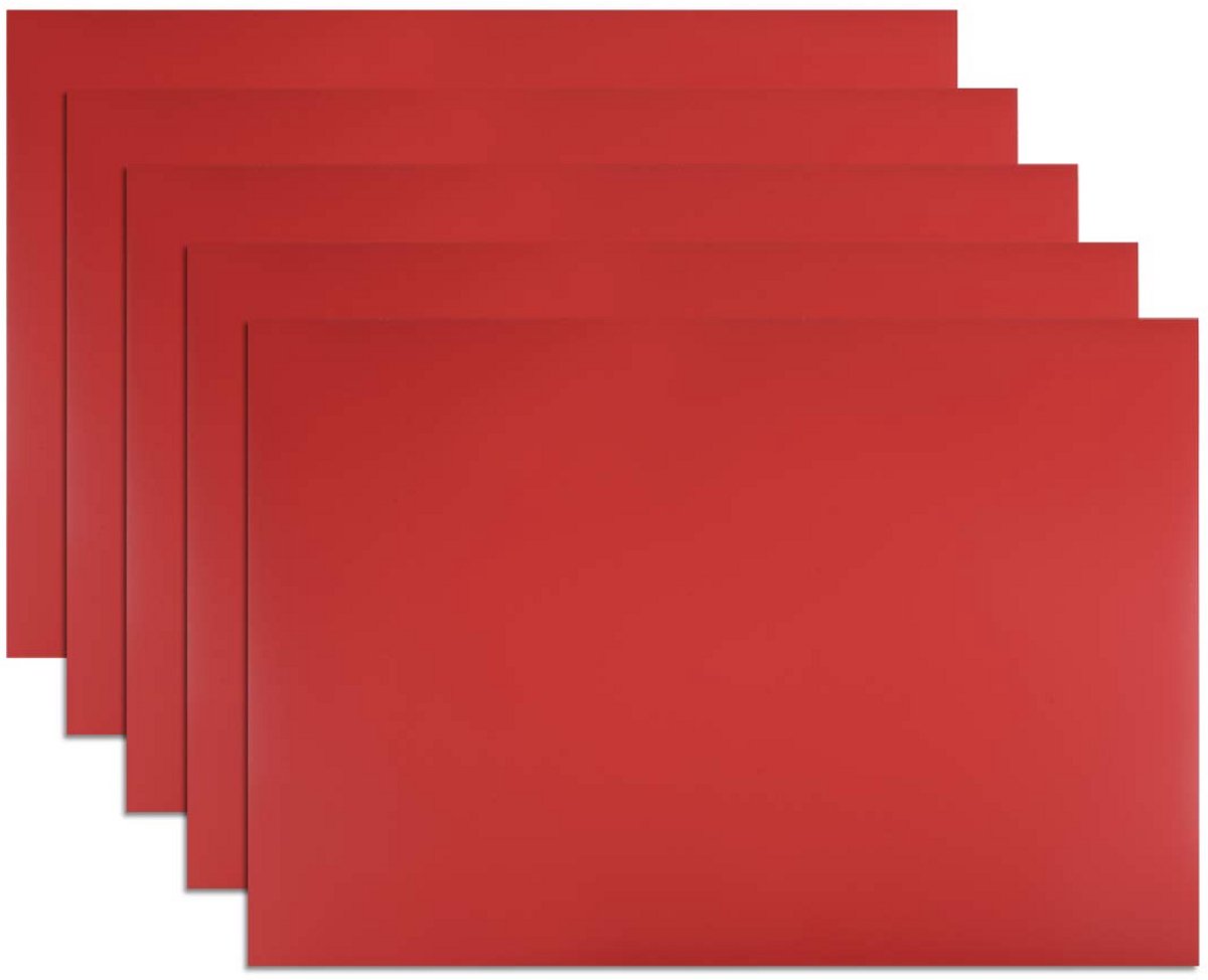 Flexibele Magnetische Strips Zelfklevend Rood 5 Stuks voor Whiteboard en Koelkast
