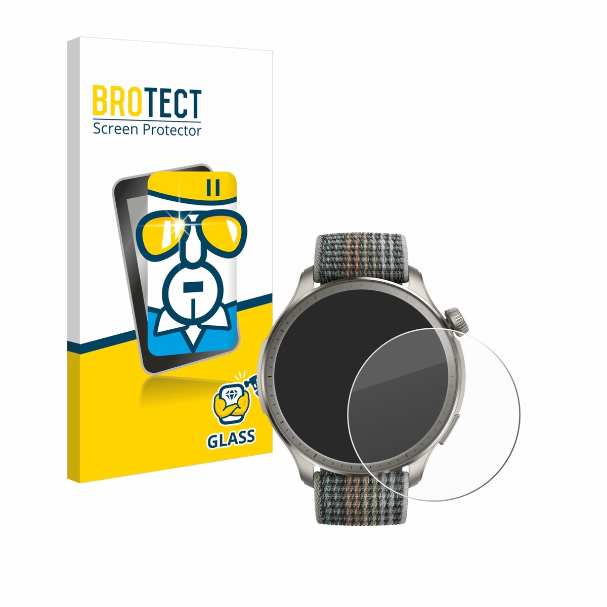 BROTECT - Glas Screenprotector voor Huami Amazfit Balance - Gehard Beschermglas 9H