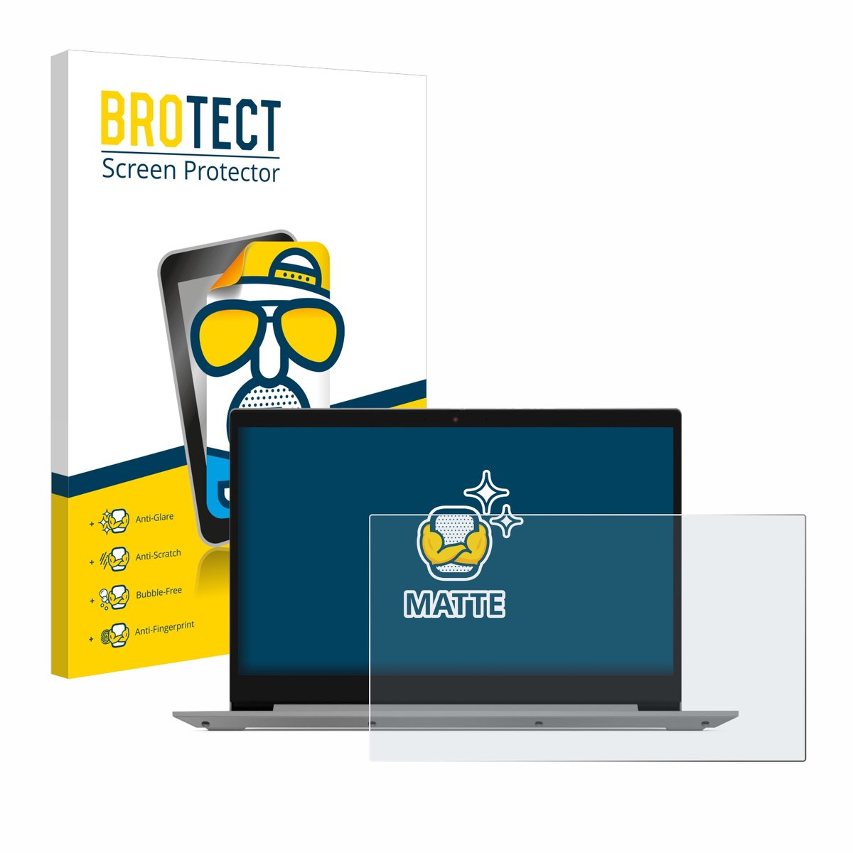 BROTECT - Screenprotector voor Lenovo IdeaPad 3 15.6" - Folie Beschermfolie matte