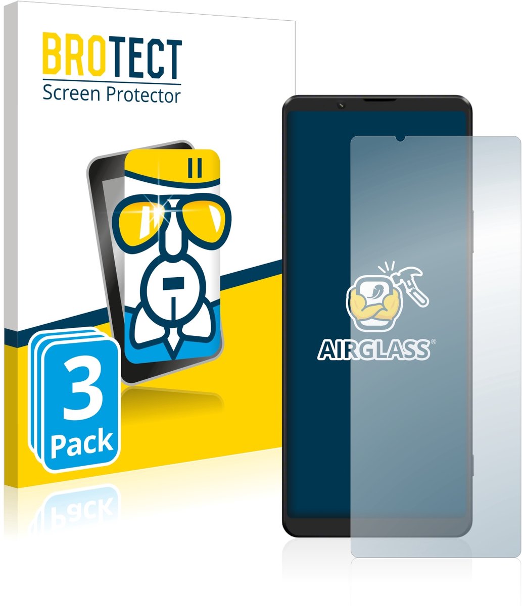 Screenprotector 3 Stuks voor Sony Xperia 1 III Beschermglas transparant