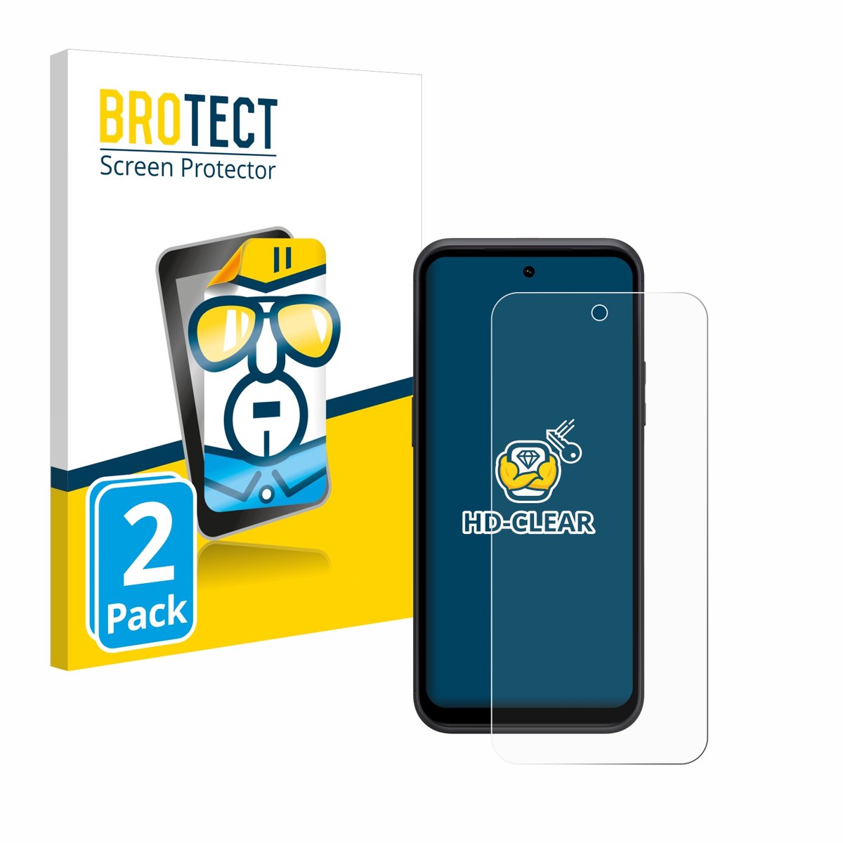BROTECT - Screenprotector voor HMD XR21 - Folie Beschermfolie transparant 2 Stuks