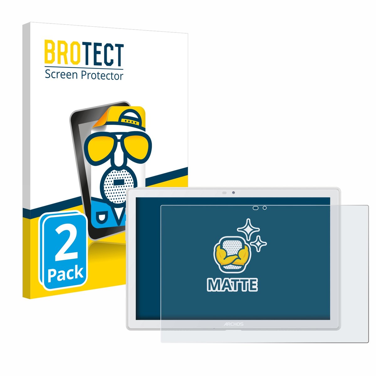 Protecteurs D'écran Bruni Pour Archos 101b Oxygen - 2 Films Anti-rayures - Facile à Poser - Neufs