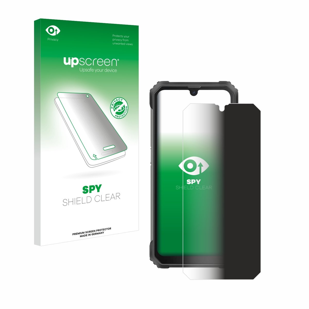 upscreen - privacy screenprotector voor Blackview BV8800 - Folie Beschermfolie Blauwlichtfilter