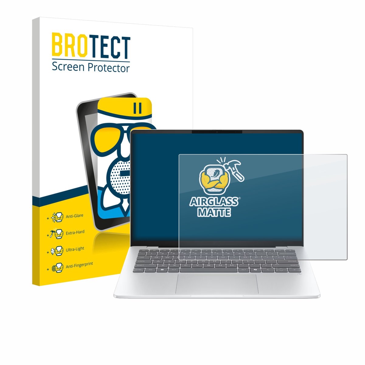 BROTECT - Screenprotector voor HP OmniBook 5 14 - Folie Beschermfolie Beschermglas matte
