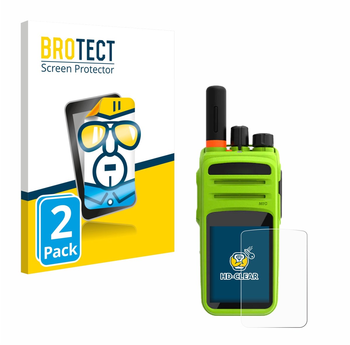 BROTECT - Screenprotector voor Talkpod N58 Plus - Folie Beschermfolie transparant 2 Stuks