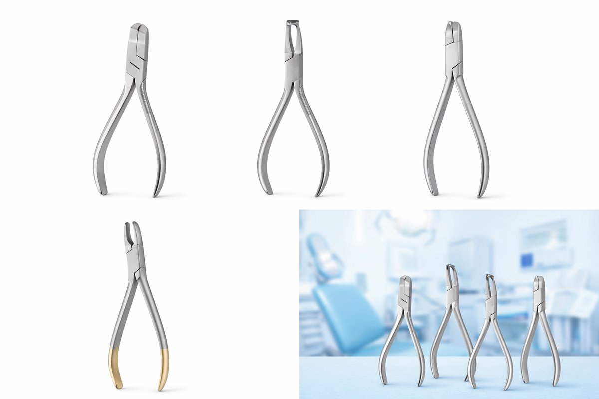 Belux Surgical Instruments – Tandextractie Tangen Set (4-delig) – Dental Extraction Forceps – Boven- & Onderkaak – RVS – Professioneel