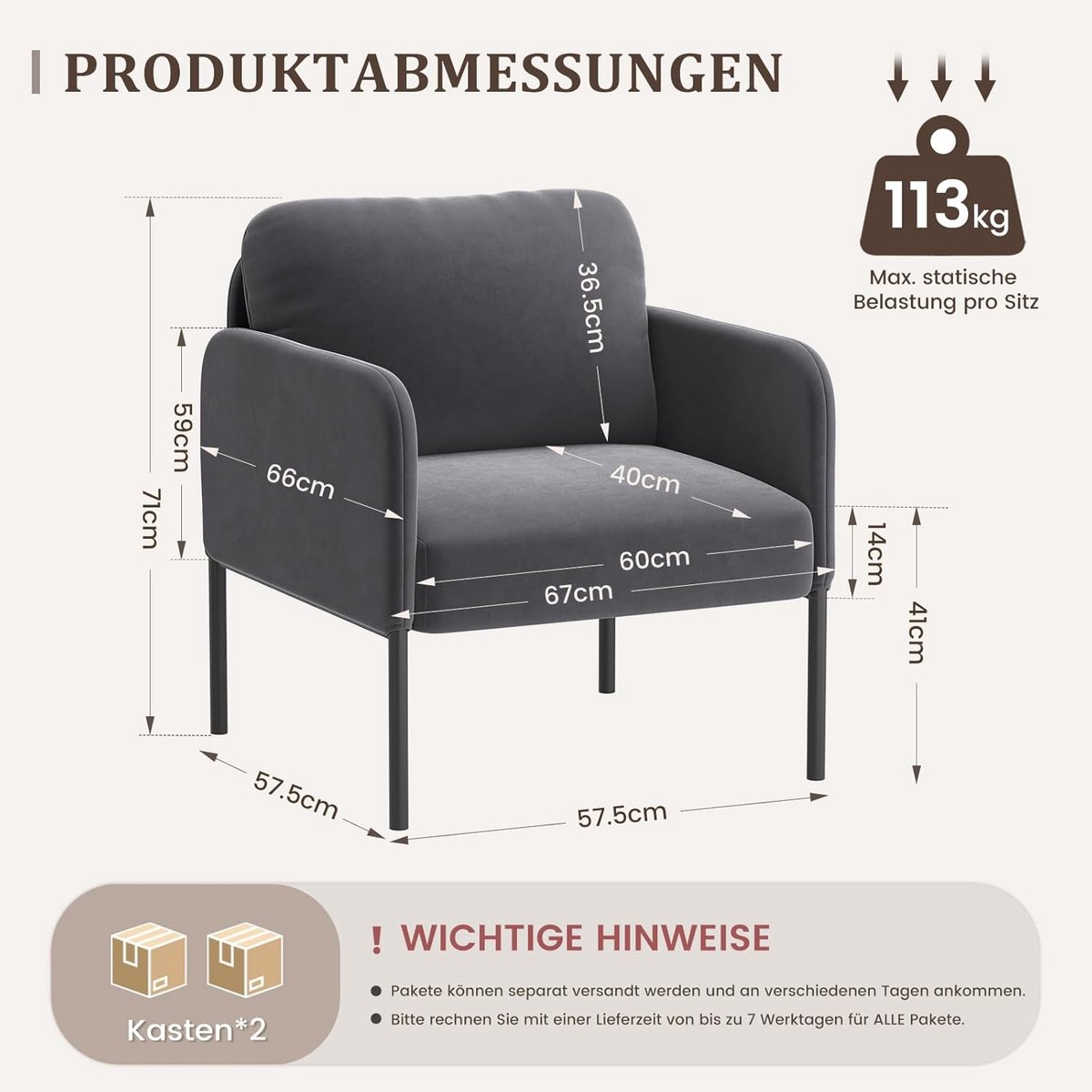 4-in-1 Slaapstoel / Slaapbank 180x57 cm – Opvouwbaar Logeerbed & Relaxstoel met Verstelbare Rugleuning – Ruimtebesparend Eenpersoonsbed tot 150 kg – Oranje – Pauwhome