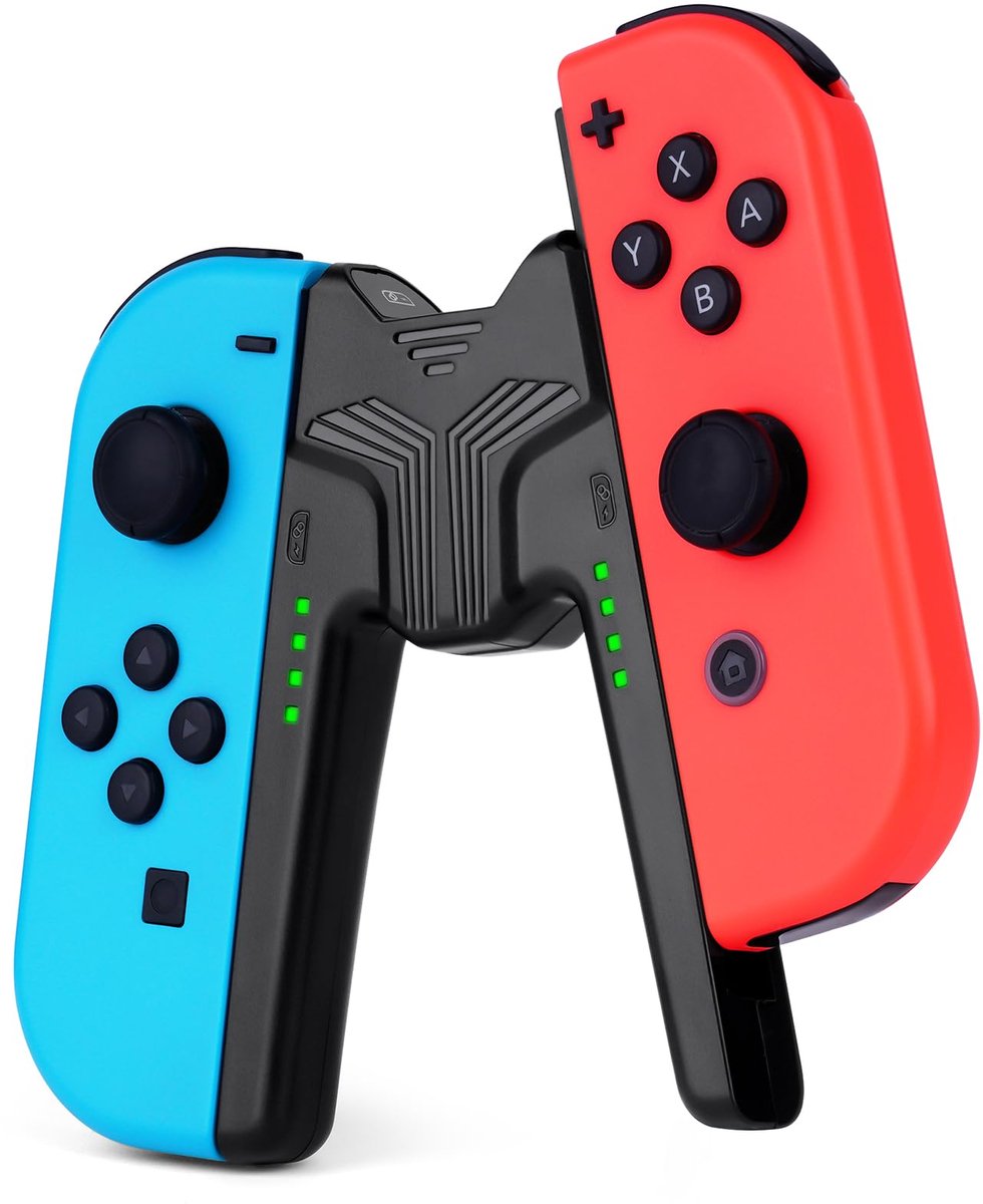 Laadgreep voor Nintendo Switch OLED Joy Con - V-vormig Design - Compatibel met Joy Con Controllers