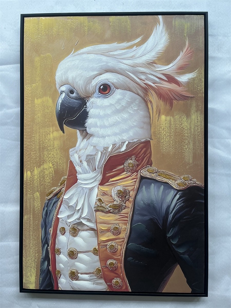 Schilderij regal bird 60x90cm
