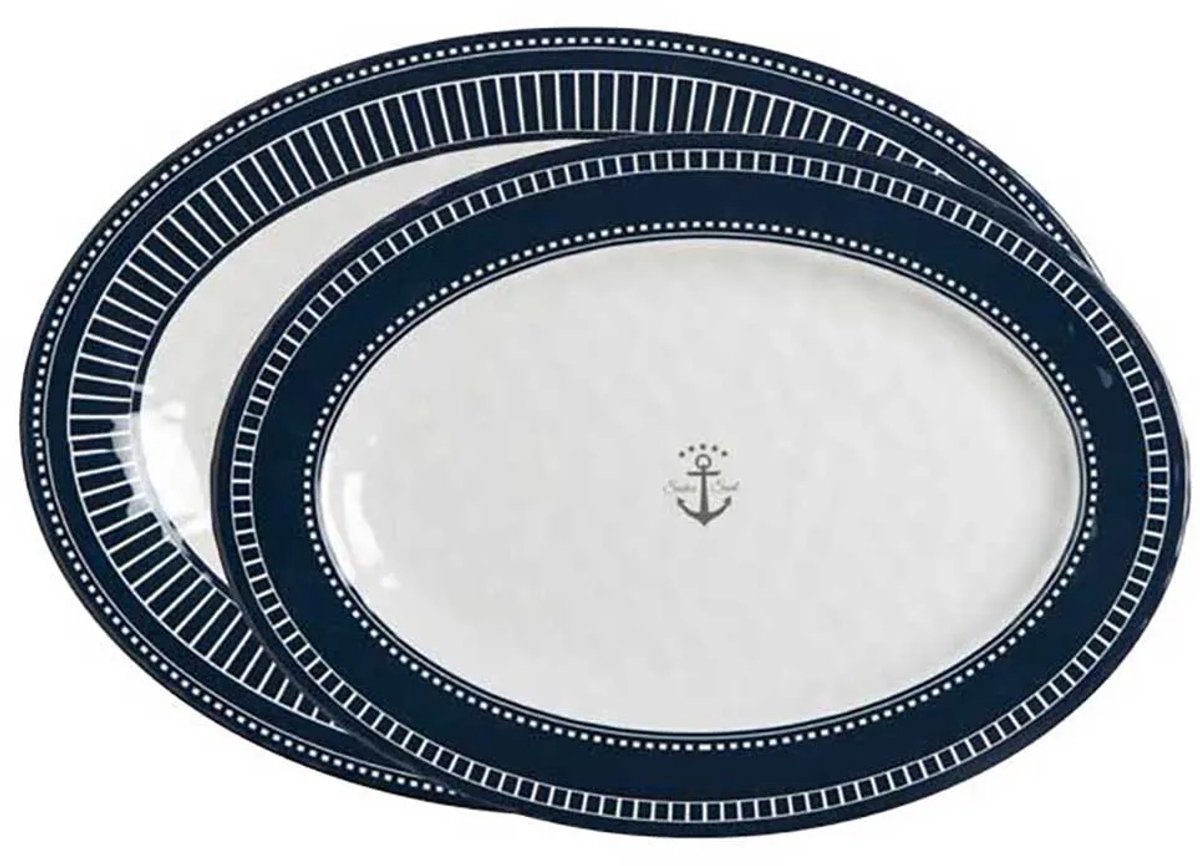 Marine Business Scheepsservies Sailor Serveerschalen set 2 stuks