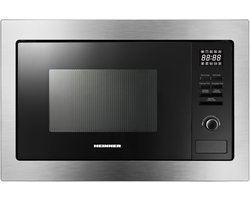 Heinner Inbouw Magnetron – 25 L – 900 W – 1000 W Grill – 5 Vermogensniveaus – Ontdooifunctie – 95 Min Maximale Kooktijd – Digitale Bediening – Zwart/Zilver