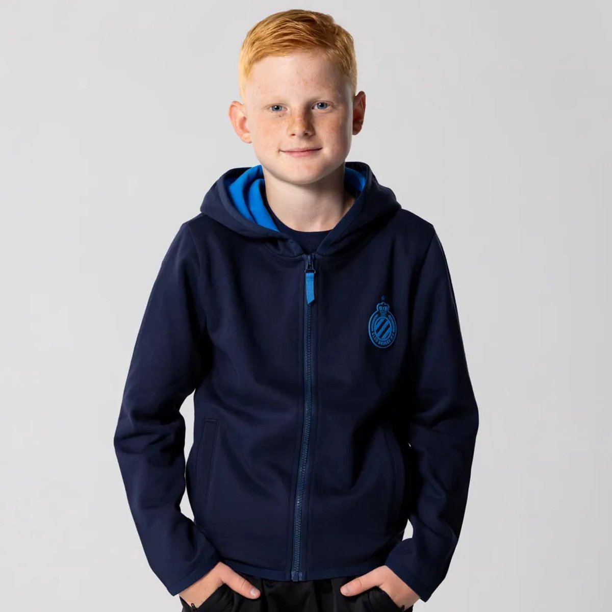 Club Brugge Vest Kinderen - Maat 116 t/m 164 - Trui - Voetbal - Blauw - Katoen