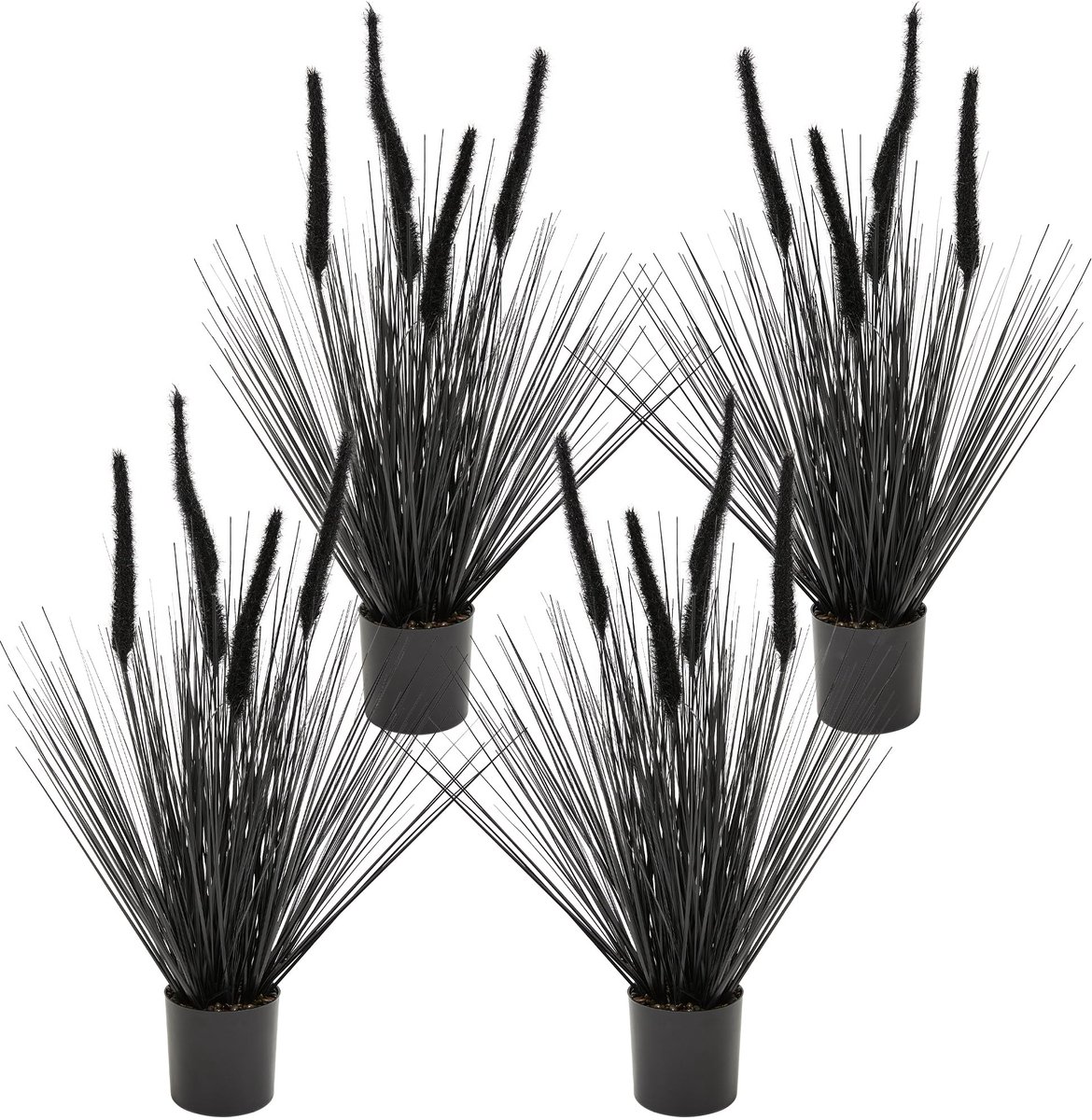 Simulatie Planten - 4 Stuks Zwart Kornoelje - 60 CM Hoogte